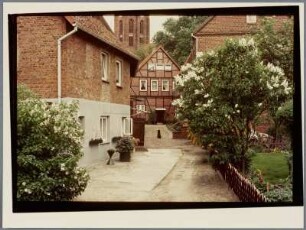 Blick auf Backsteinarchitektur, Buxtehude