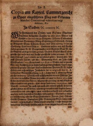 Reichs-Schlüsse Inn Schuldsachen, über den Oßnabrüggischen Friedensschluß anno 1648