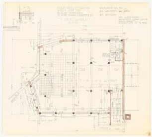Maschinenfabrik Wisch und Co., Berlin-Spandau Erweiterungsbau: Grundriss 1.OG 1:50