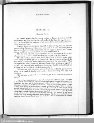 Section IV. Manilla Paper