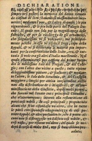 Dichiaratione di tutte le istorie che si contengono nei quadri posti nelle sale dello Scrutinio ... della Republica di Vinegia