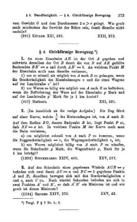 § 4. Gleichförmige Bewegung (3).