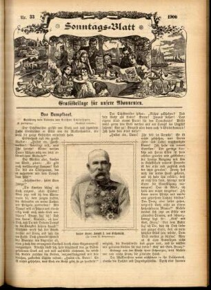 Ausgabe vom Sonntag, den 19. August 1900.