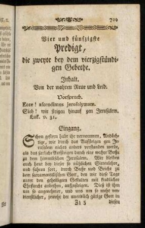 729-736, Inhalt; Vorspruch; Eingang; Einleitung; Erster Theil