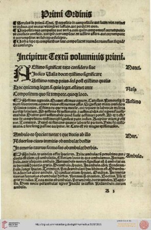 Primi Ordinis