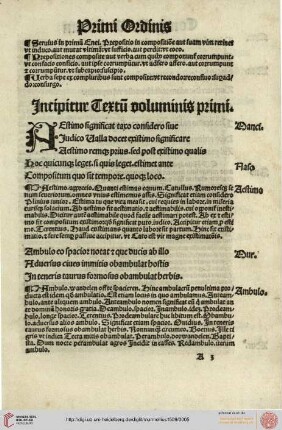 Primi Ordinis