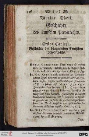 Vierter Theil: Geschichte des Teutschen Privatrechts