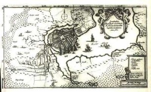 Grundtriß der Fürstl. Stadt und Schlosen Kiel mit dem Parnaßo Vorstätten undt Garten Anno 1665.