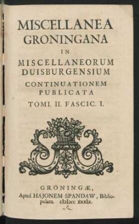 Fascic. I.
