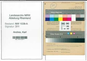 Entnazifizierung Karl Andres , geb. 17.08.1891 (Baustoffhaendler)