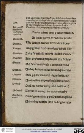 Voces in primis quas per casus variabis