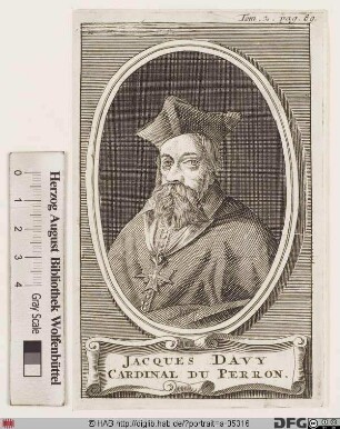 Bildnis Jacques Davy Du Perron
