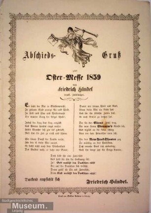 Abschieds-Gruß zur Oster-Messe 1859