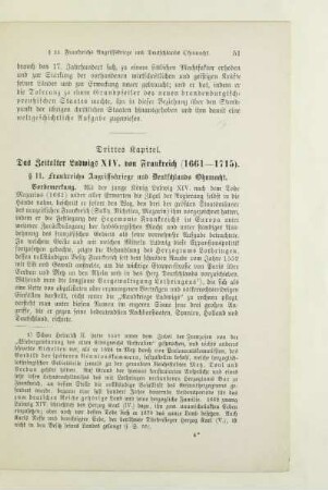 Drittes Kapitel. Das Zeitalter Ludwigs XIV. von Frankreich (1661-1715)