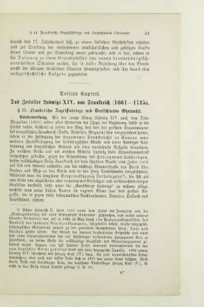 Drittes Kapitel. Das Zeitalter Ludwigs XIV. von Frankreich (1661-1715)