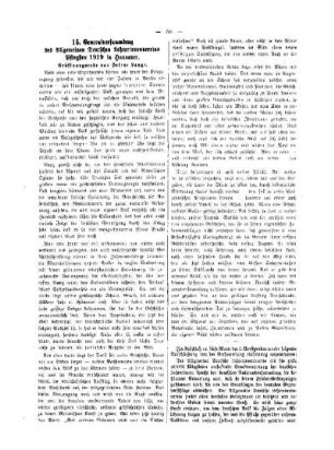 15. Generalversammlung des Allgemeinen Deutschen Lehrerinnenvereins Pfingsten 1919 in Hannover