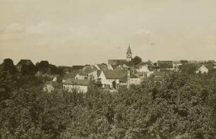 Mutzschen, Ortsansicht : Mutzschen. Gesamtansicht von Südosten