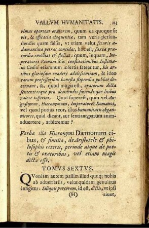 Tomus Sextus.