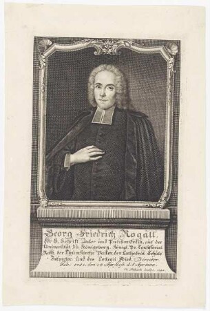 Bildnis des Georg Friedrich Rogall