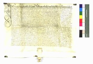 Hans Krachenfels zu Kappel verkauft mit Bewilligung der Bruderschaft an Meclcher Staiger von Scherzingen seinen Hof zu Kappel um 1350 Gulden.