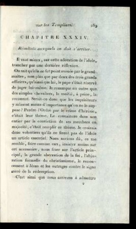 Chapitre XXXIV. Résultats auxquels on doit s'arréter.
