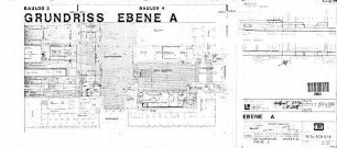 Stuttgart Hbf: Entwurfsplan Grundriss Ebene A Empfangsgeb. Baulos 3,4