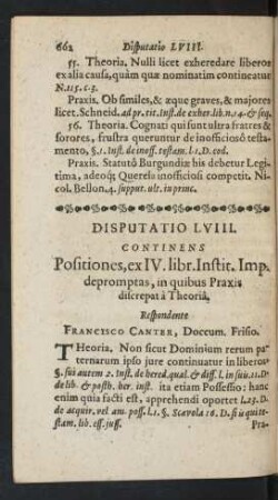 Disputatio LVIII.