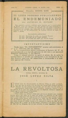 1922006235: La revoltosa : novela inédita