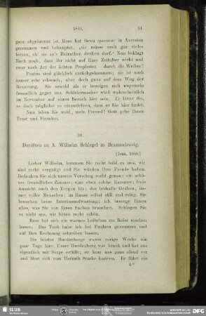 Dorothea von Schlegel an August Wilhelm von Schlegel, Jena, September 1800 (vor 30.09.1800)