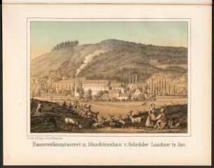 Baumwollenspinnerei u. Maschinenbau v. Gebrüder Lauckner in Aue