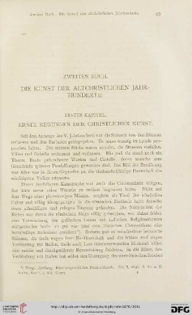 Erstes Kapitel: Erste Regungen der christlichen Kunst