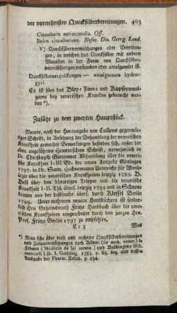Zusätze zu dem zweyten Hauptstück.