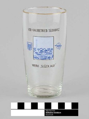 Trinkglas "Kaliwerk Glückauf Sondershausen"