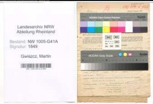 Entnazifizierung Martin Gwiszcz , geb. 11.11.1891 (Polizist)