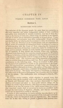 Chapter IV. Foreign commerce with Japan
