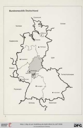 Karte Bundesrepublik Deutschland