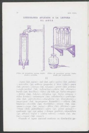 Lexicológia aplicada a la lectura - El agua