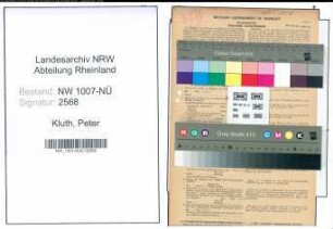 Entnazifizierung Peter Kluth , geb. 23.03.1891 (Automechaniker)
