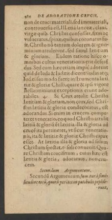 Secundum Argumentum.