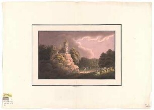 Ansicht von Lobenstein, Kupferstich, um 1805 : Lobenstein. - [S.l.] , [um 1805?]. - 1 Kunstbl. : Kupferst. ; 39 x 25 cm