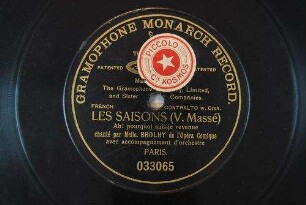 Les saisons : Ah! pourquoi suis-je revenue / (V. Massé)