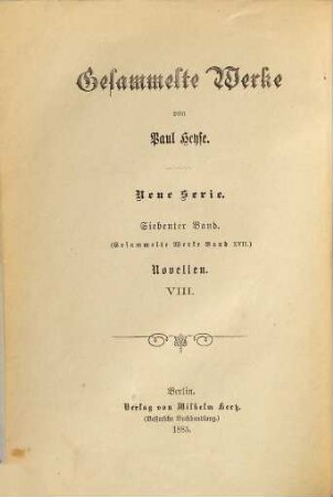 Gesammelte Werke, 17