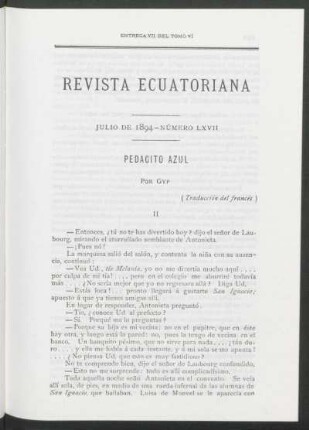 Pedacito azul : (Traducción del francés)