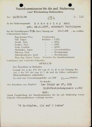 Scheuring, Karl