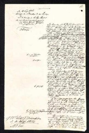 Schreiben vom 04.08.1852 betrifft Theodor Heuglin