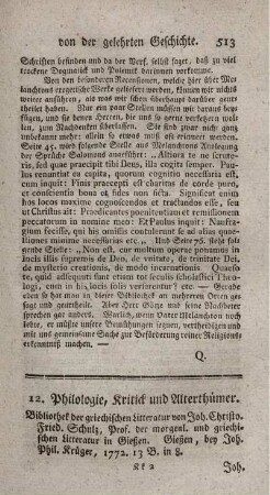Bibliothek der griechischen Litteratur.