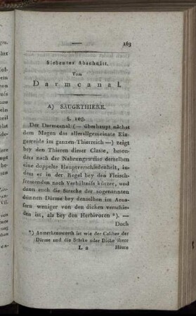 Siebenter Abschnitt. Vom Darmcanal
