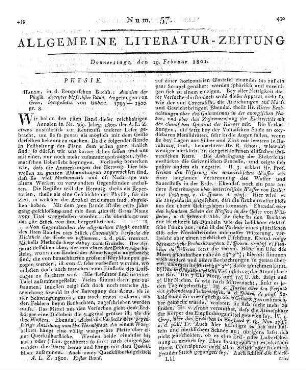 Annalen der Physik. Bd. 2-6. Angefangen v. F. A. C. Gren, fortgesetzt v. L. W. Gilbert. Halle: Renger 1799-1800
