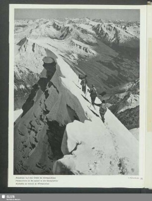 Bergsteiger auf dem Gipfel des Kleinglockners