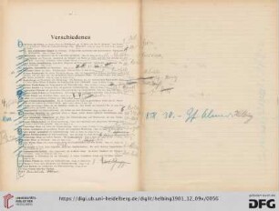 Verschiedenes (Nr. 841-894)